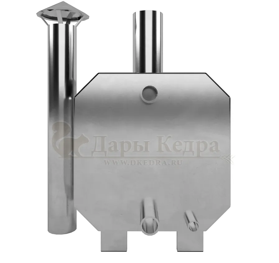 Внешняя печь для купели фурако с дровяным отоплением